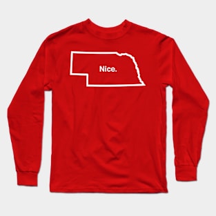 Nebraska NICE T-shirt by Corn Coast Long Sleeve T-Shirt